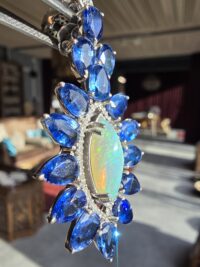 Opal Kyanit Küpe - Görsel 7