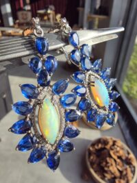 Opal Kyanit Küpe - Görsel 2