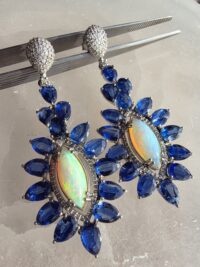 Opal Kyanit Küpe - Görsel 9