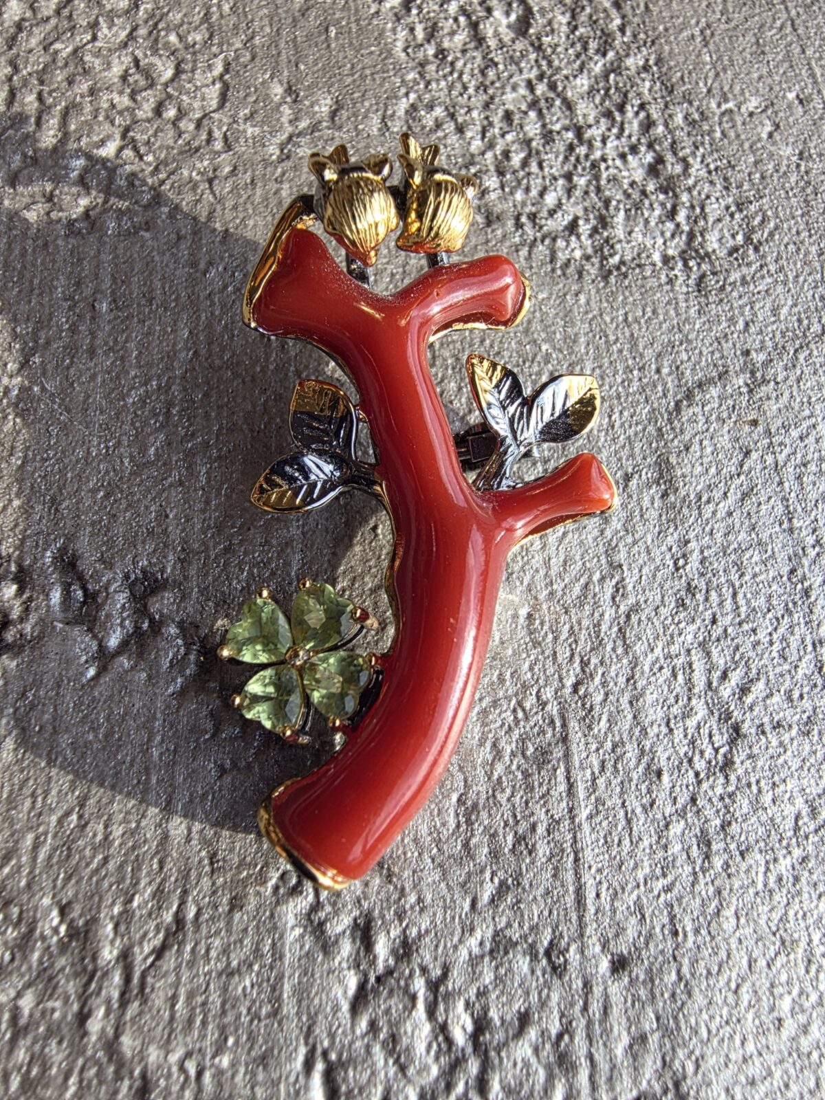 Mercan Broş Kolye - Görsel 4