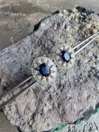 Safir Pırlanta Küpe - Görsel 5