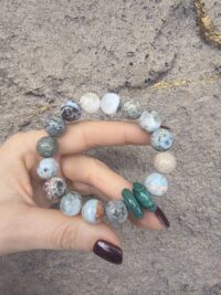 Larimar Malahit Bileklik - Görsel 4