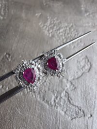 Pırlanta Yakut Küpe