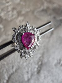 Pırlanta Yakut Küpe - Görsel 3