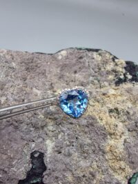 Mavi Topaz Pırlanta Yüzük