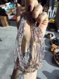 Florit Pembe Kuvars Kolye - Görsel 6