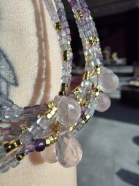 Florit Pembe Kuvars Kolye - Görsel 8