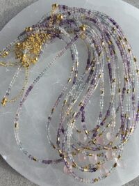 Florit Pembe Kuvars Kolye - Görsel 12