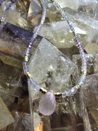 Florit Pembe Kuvars Kolye - Görsel 5