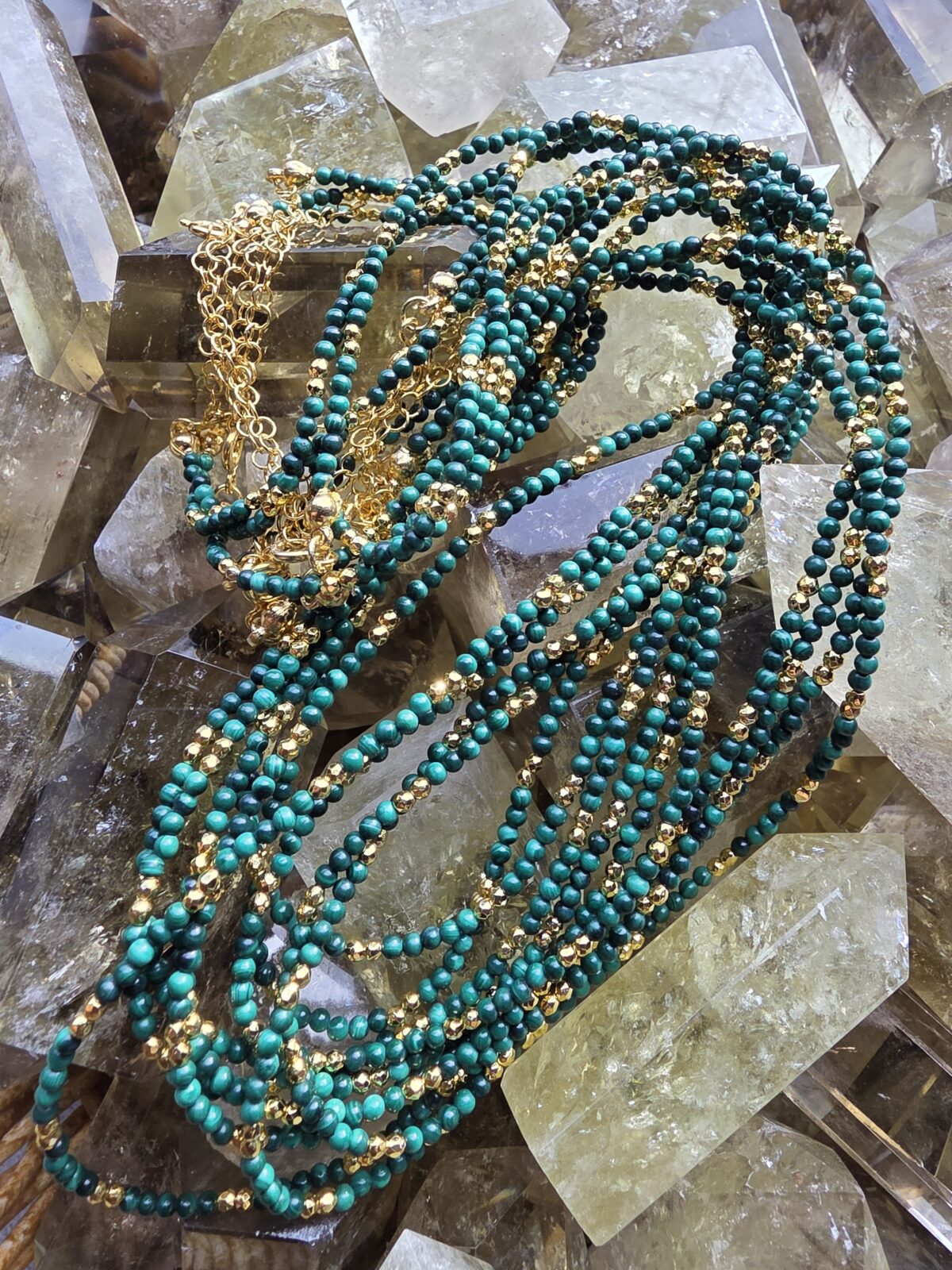 Malahit Bebek Kolye - Görsel 6