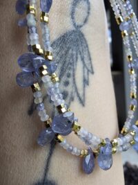 Morganit Tanzanit Kolye - Görsel 2