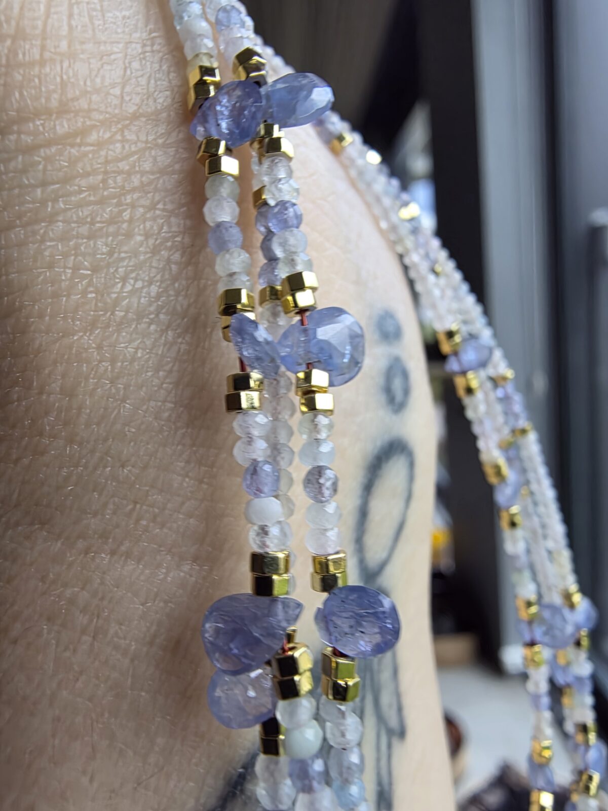 Morganit Tanzanit Kolye - Görsel 6