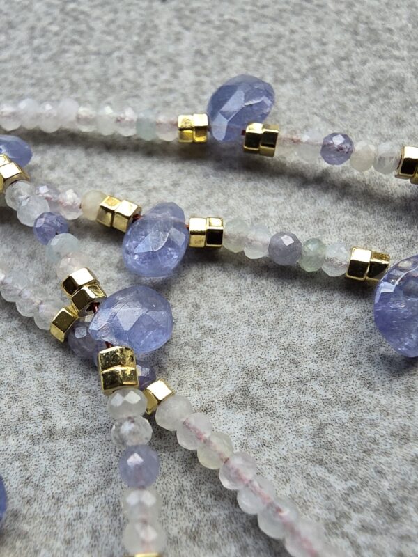 Morganit Tanzanit Kolye