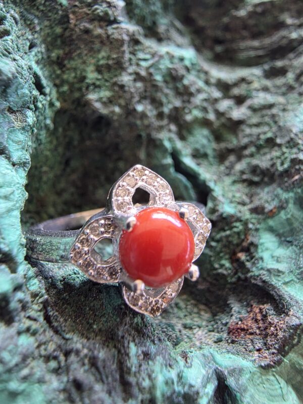 Mercan Elmas Yüzük