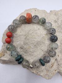 Tek-Yeşil Merlinit-Mercan-Malahit - Görsel 3