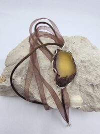 Ham Kehribar Kolye - Görsel 7