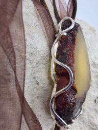 Ham Kehribar Kolye - Görsel 3